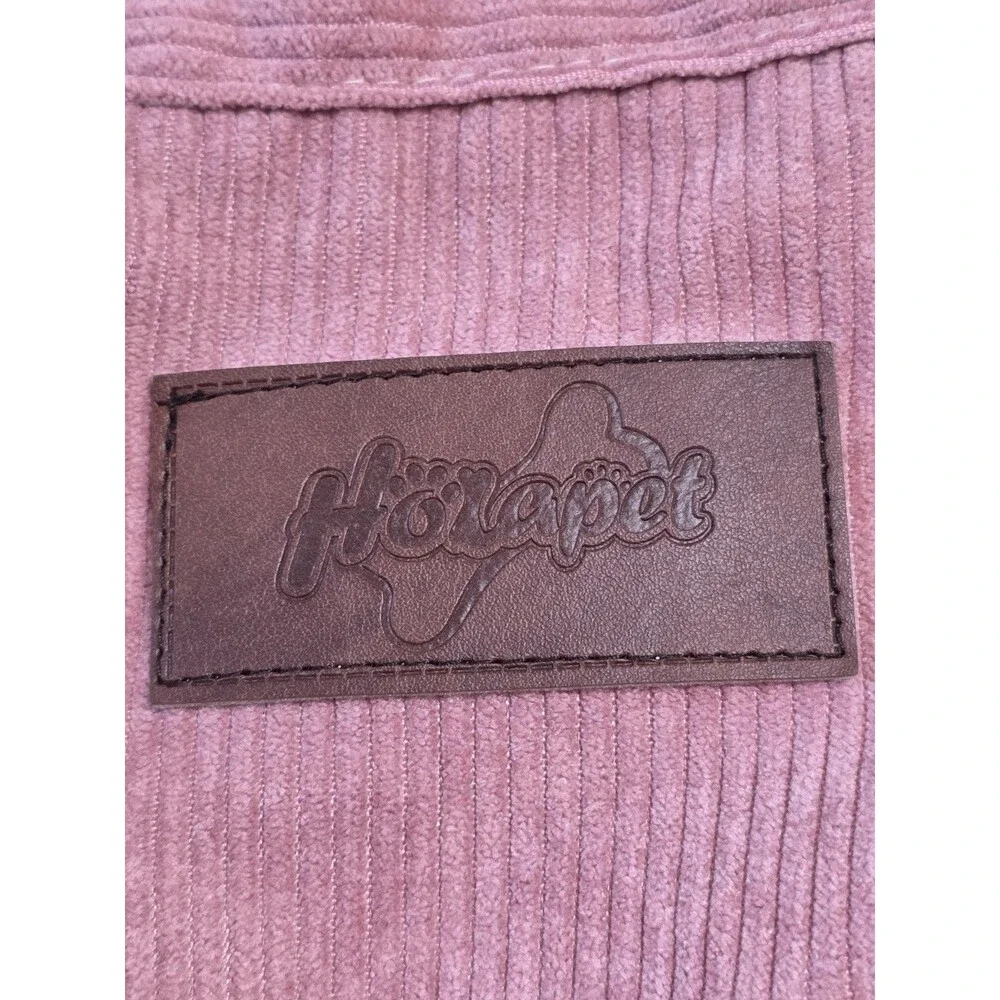 Holapet Corduroy Dusty Pink Dog Coat Size Small